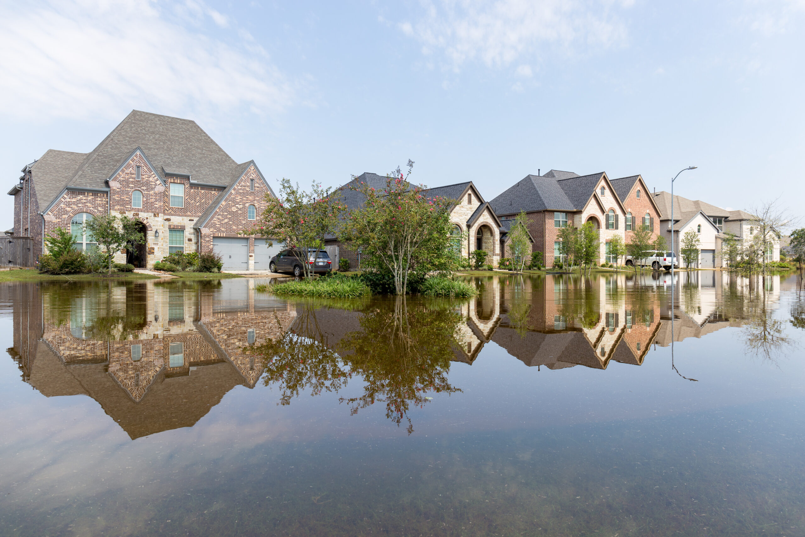 Texas Homes Flooded During A Hurricane